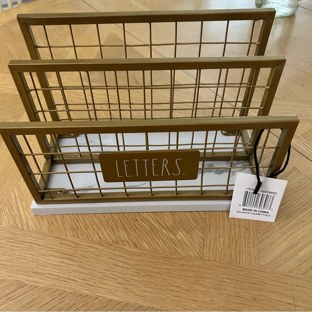 Rae Dunn Gold Letter Holder lowest price firm